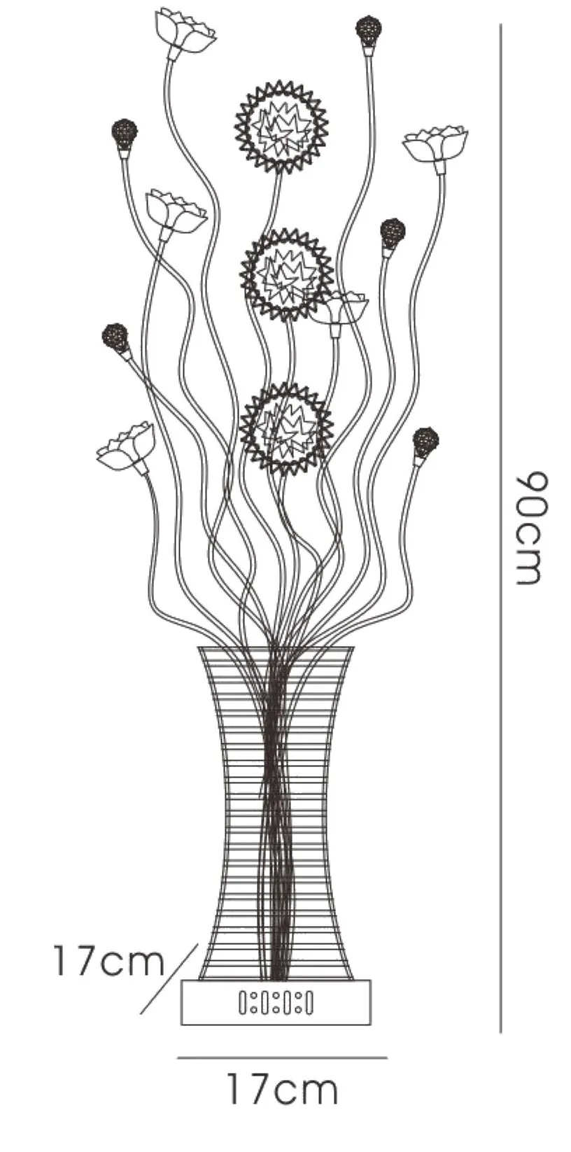 IL70325  Majella Crystal Table Lamp 4 Light